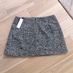 COMMENSE TWEED A LINE MINI SKIRT LARGE NWT